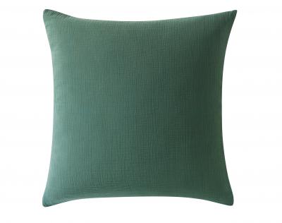 BECQUET Taie D'oreiller 65x65 En Gaze De Coton Vert C&eacute;ladon