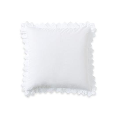 A DEMAIN Taie D'oreiller Brod&eacute;e En Coton, Op&eacute;ra - 63 X 63 Cm - Blanc