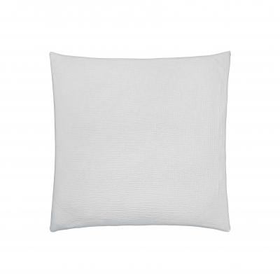 ESSIX Taie d'oreiller en gaze de coton lav&eacute;e Tendresse Brume 65x65 cm 