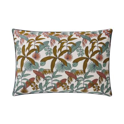 ESSIX Taie d'oreiller en percale de coton bleu 50x75