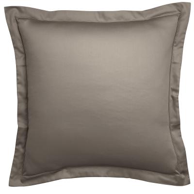 DODO Taie d'oreiller Satin de coton Coloris Taupe 50x75 cm - 
