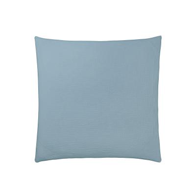 ESSIX  Tendresse Taie d'oreiller, Coton, Bleu Alpin, 65 x 65 cm
