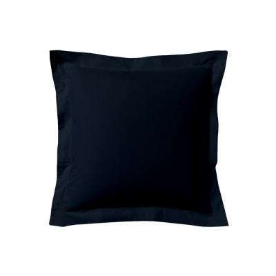 A DEMAIN Taie D'oreiller Unie En Coton, Les Unis - 63 X 63 Cm - Bleu Nuit
