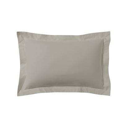 A DEMAIN Taie D'oreiller Unie En Coton, Les Unis - 50 X 70 Cm - Gris Mastic