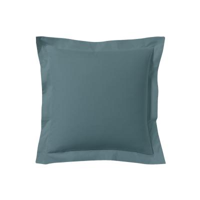 A DEMAIN Taie D'oreiller Unie En Coton, Les Unis - 63 X 63 Cm - Bleu Cascade