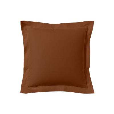 A DEMAIN Taie D'oreiller Unie En Coton, Les Unis - 63 X 63 Cm - Terracotta