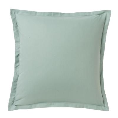 A DEMAIN Taie D'oreiller Unie En Coton, Les Unis - 63 X 63 Cm - Vert De Gris