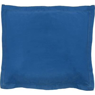 FEBRONIE Taie d'oreiller (x1) satin de coton bleu indigo 65x65