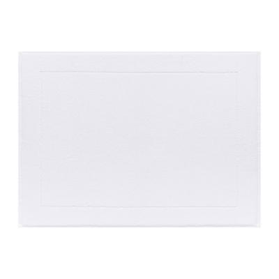 LE JACQUARD FRANCAIS Tapis de bain en coton blanc 60 x 80