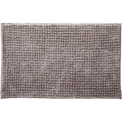GUY LEVASSEUR Tapis de bain chenille 50x80 en polyester uni gris lunaire 50x80cm