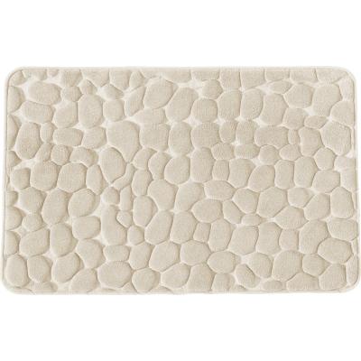 GUY LEVASSEUR LEVASSEUR Tapis de Bain Mousse &agrave; m&eacute;moire de Forme Ecru 50x80cm