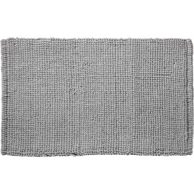 GUY LEVASSEUR BALI - Tapis de bain en polycoton uni gris 50x80cm