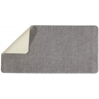 GUY LEVASSEUR Tapis de bain uni polyester 60x120cm polynesie - gris