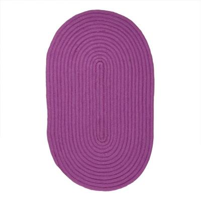 THE DECO FACTORY Thedecofactory - tam tam - Tapis salon en coton r&eacute;versible effet cordage violet 50x80