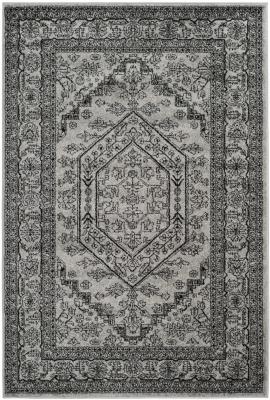 SAFAVIEH  Leigh Tapis Polypropyl&egrave;ne Argent/Noir 121 X 182 cm