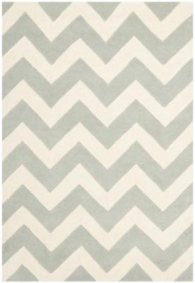 SAFAVIEH Tapis de salon interieur en gris & ivoire, 122 x 183 cm
