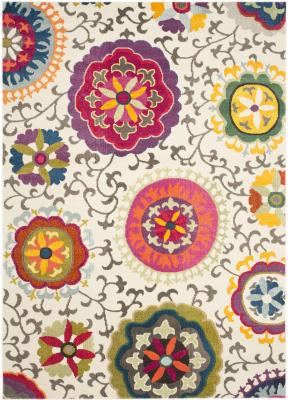 SAFAVIEH Tapis de salon interieur en ivoire & multi, 201 x 279 cm