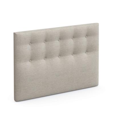 SOMEO  T&ecirc;te de lit d&eacute;co capitonn&eacute;e beige lin -  180