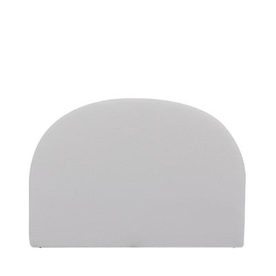 DRAWER T&ecirc;te de lit en tissu bouclette demi-lune L150cm ecru