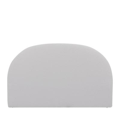 DRAWER T&ecirc;te de lit en tissu bouclette demi-lune L170cm ecru