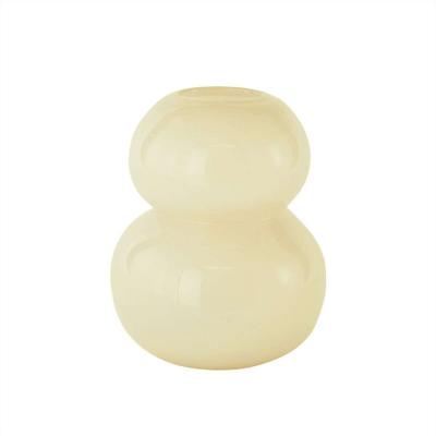 OYOY  - Lasi Vase Large, H 30 cm, vanille