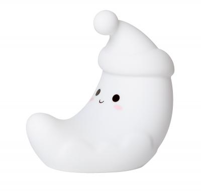 LITTLE L Veilleuse Lune Blanche Avec T&eacute;l&eacute;commande