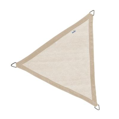 NESLING  Voile d'ombrage triangulaire Coolfit sable 3,6 x 3,6 x 3,6 m.
