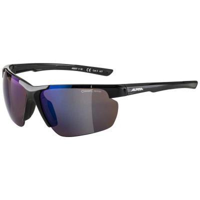 ALPINA  Defey Hr Mirrored Polarized Sunglasses Noir Blue Mirror/CAT3