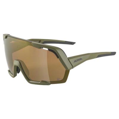 ALPINA  - Rocket Bold Q-Lite Mirror Cat. 3 - Lunettes v&eacute;lo vert olive 