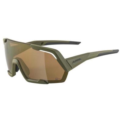 ALPINA  - Rocket Q-Lite Mirror Cat. 3 - Lunettes v&eacute;lo vert olive