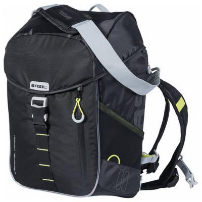 Sac a dos velo avec bande led basil miles nordlicht 17 litres noir