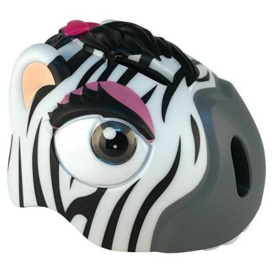 CRAZY SAFETY Casque de velo pour enfants zebre blanc  certifie en1078