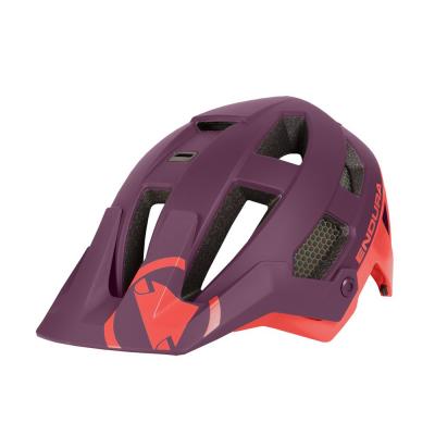 ENDURA Casque  singletrack grenade violet rouge