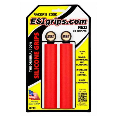 ESIGRIPS ESI Grips - Racer's - Poign&eacute;e v&eacute;lo Red - Taille unique