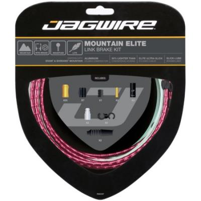 JAGWIRE Kit cable et gaine vtt  mountain elite link pour freins rouge