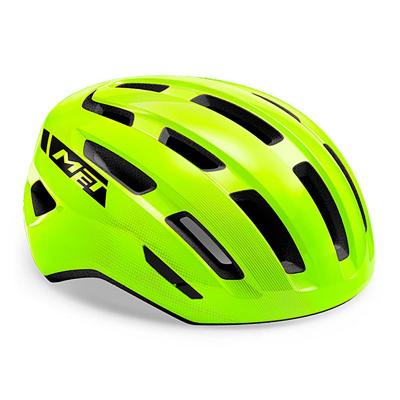 MET Casque V&eacute;lo Urbain  Miles Mips - Fluo Yellow / Glossy - Taille M/L