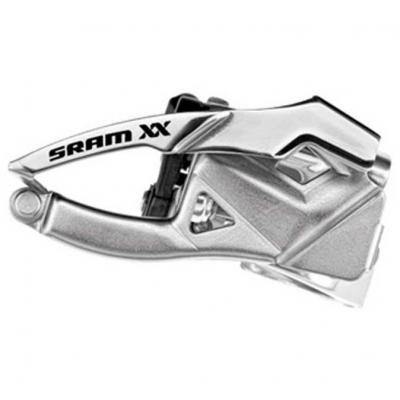 SRAM  Xx Low Clamp 31.8 & 34.9 Front Derailleur Argent&eacute; 2 x 10s