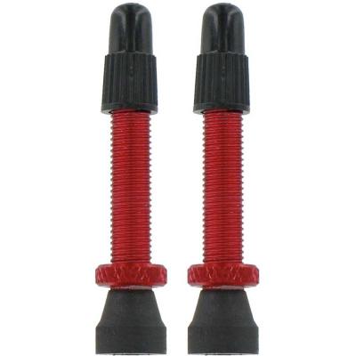 VAR  kit 2 valves tubeless aluminium 35 mm rouge
