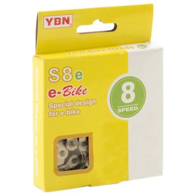 YABAN Cha&icirc;ne E-Bike 8V YBN S8E Renforc&eacute;e 136 Mailles