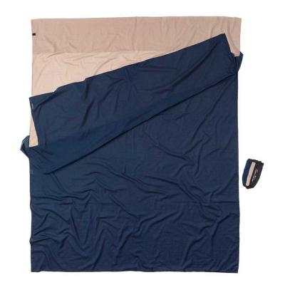 COCOON  Egypt Cotton Travel Sheet Doublesize Bleu 220 x 176 cm