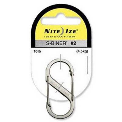 NITE IZE Mousqueton inox inox, L.50 x l.22 x Ep.7 mm
