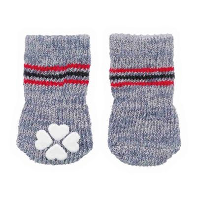 TRIXIE Chaussettes antid&eacute;rapantes grises pour chiens XXS-XS 