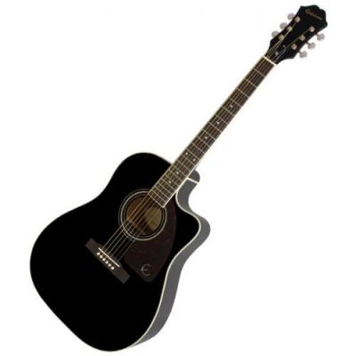 EPIPHONE  J-45 EC Studio Ebony guitare folk &eacute;lectro-acoustique