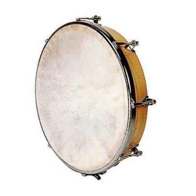 FUZEAU  - 578 - Tambourin en bois avec peau naturelle - &Oslash; 30 cm - Laisse entendre des sons rythm&eacute;s