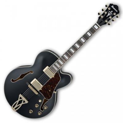 IBANEZ  Af75g-Bkf - Guitare &Eacute;lectrique Hollow Body - Black Flat
