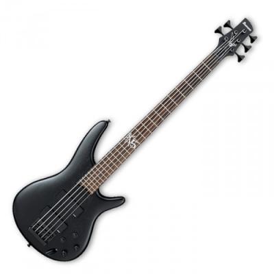 IBANEZ  K5-Bkf Fiedly - Black Flat - Basse &Eacute;lectrique 5 Cordes