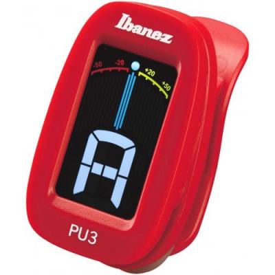 IBANEZ  Pu3-Rd - Accordeur Chromatique &Agrave; Pince - Rouge