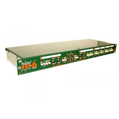 RADIAL  JD6 bo&icirc;te de direct passive 6 canaux avec transformateurs Jensen