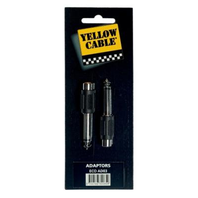 YELLOW CABLE YELLOWCABLE - Adaptateur RCA f / jack m mono 6,35