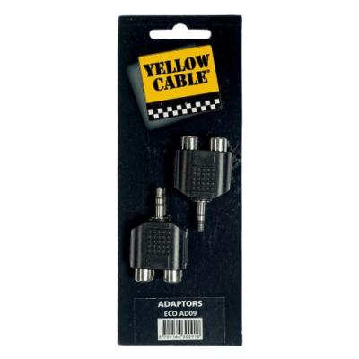 YELLOW CABLE  AD09 - Adaptateur Mini Jack vers 2 RCA